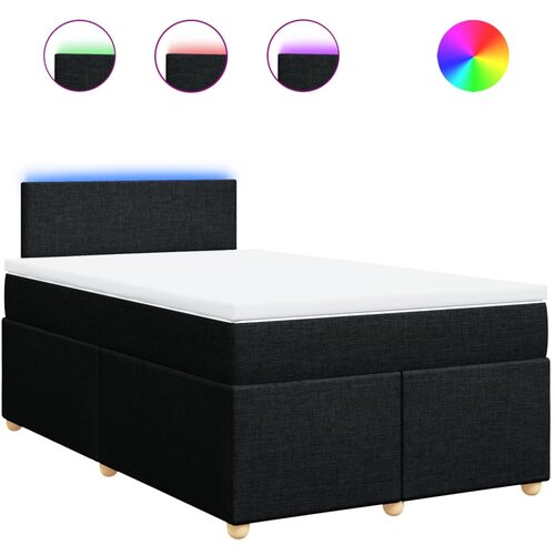 Maison Chic Box spring postelja - Vzmetna postelja z vzmetnico črn 120x200 cm blago SL24621, (21879269) Cene