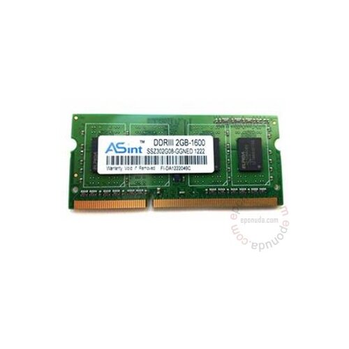 Asint SODIMM DDR3 2GB 1.600MHz SSZ302G08-GGNHC dodatna memorija za laptop Slike