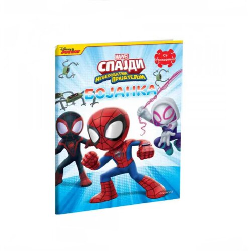 Dexyco bojanka marvel spajdi sa stikerima Slike