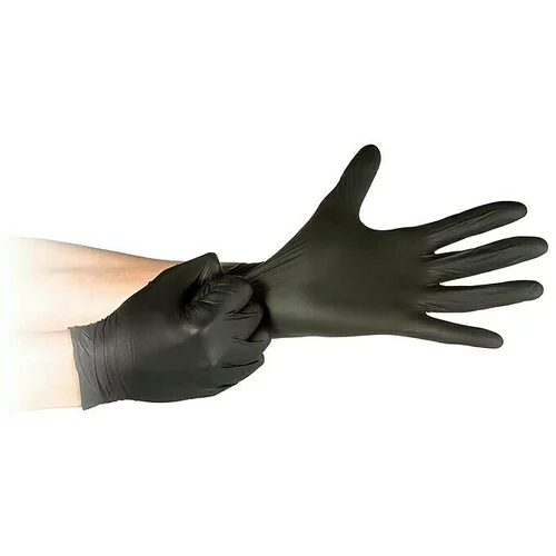  Rokavice iz nitrila Synguard (velikost: XL, 100 kos/pak, brez pudra, črne)