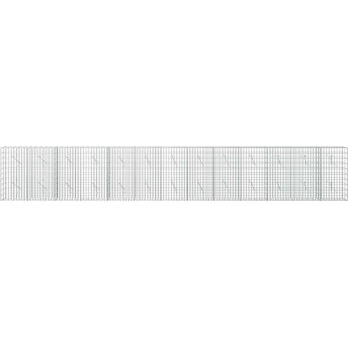  Gabion s žicom debljine 3,5 mm i mrežom 5x10 cm 650x10x100 cm Slike