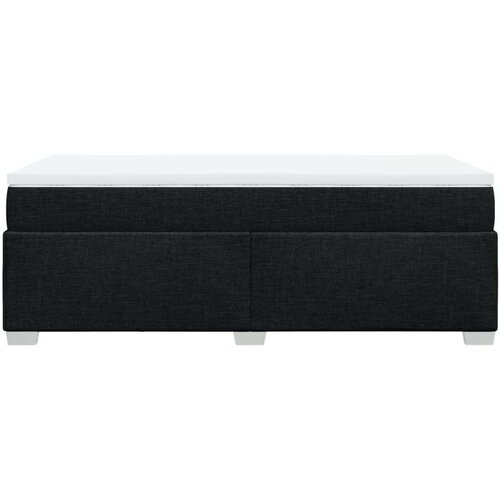 VidaXL Box spring krevet s madracem crni 90x190 cm od tkanine Slike