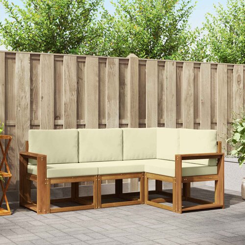  Set vanjskih sofa 4 kom. Prirodna i krem Smeđa 191,5 x 132,5 x 73 cm Cene