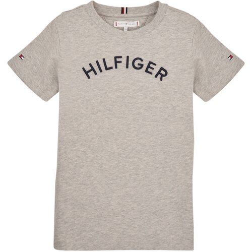 Tommy Hilfiger Majice s kratkimi rokavi U HILFIGER ARCHED TEE Siva Cene