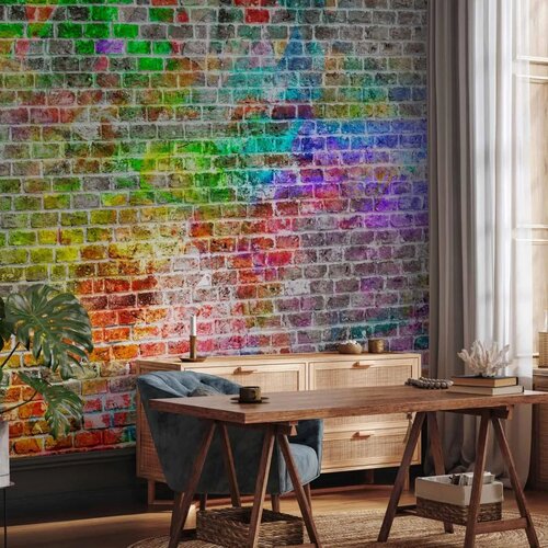  Foto tapeta - Rainbow Wall 150x105 Standard Slike