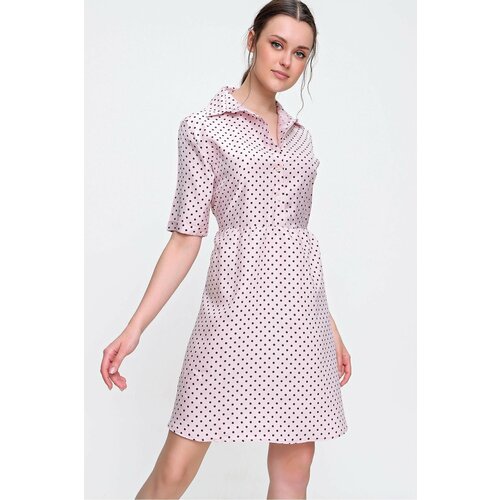 Trend Alaçatı Stili Dress - Pink - Shirt dress | ePonuda.com