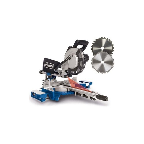 Scheppach potezno nagibna testera 216mm HM216 2000W + 2 lista testere 5901215903 Slike