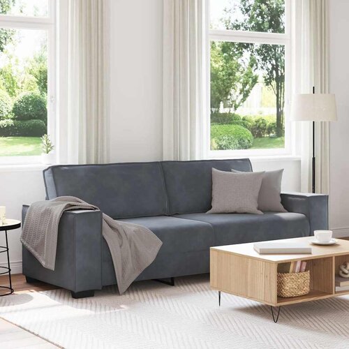  Trosjed Sofa Tamno siva 220x78x84 cm Baršun Cene