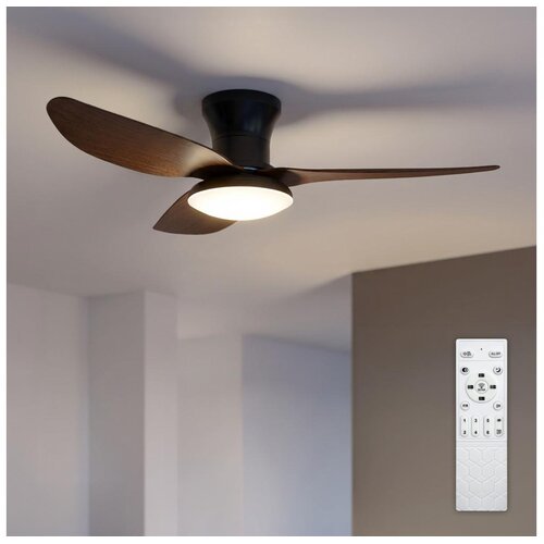 Brilagi LED prigu&scaron;iva plafonski ventilator LED/38W/230V 100 cm crna/smeđa + daljinski upravljač Cene