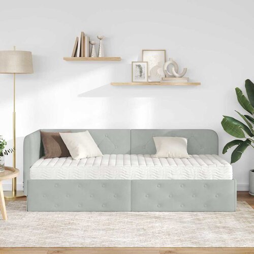  Kutni okvir kreveta Svijetlo siva 80 x 200 cm Bar&amp;scaron;un Slike
