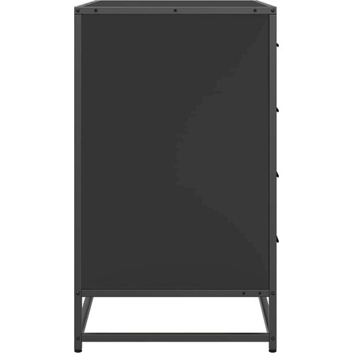 vidaXL Omarica s predali črna 70x41x70 cm konstruiran les Cene
