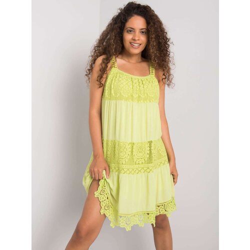 Och Bella Dress-TW-SK-BI-81593.28-lime green Cene