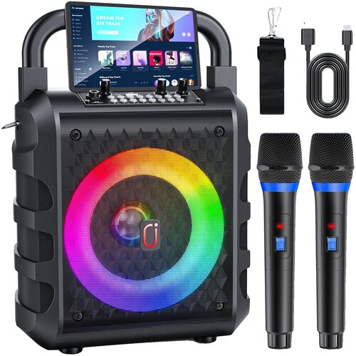 Oem Karaoke naprava, Dvojni brezžični mikrofon, Bluetooth povezljivost, Prenosna zasnova, (5000113779) Cene