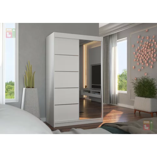 ADRK Furniture Garderobna omara z drsnimi vrati Nicea 120x200x58 cm