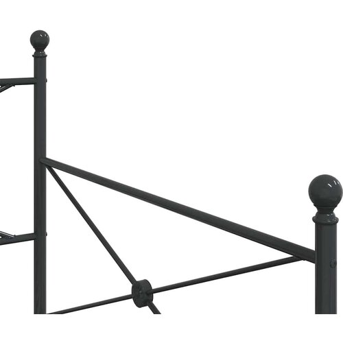 vidaXL Dnevni krevet bez madraca crni 100x200 cm čelik Cene