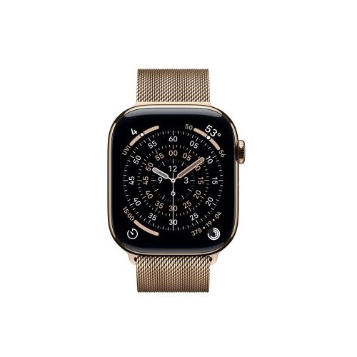 Apple watch S11 cellular 46mm gold titanium case with gold milanese loop - m/l (mfd84rk/a) Cene