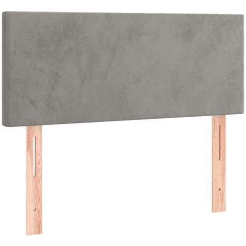 VidaXL Uzglavlje svjetlosivo 100x5x78/88 cm bar&amp;scaron;unasto Slike