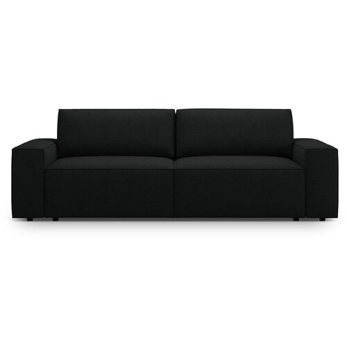 Micadoni Črna raztegljiva sedežna garnitura iz tkanine bouclé 247 cm Jodie – Home Cene