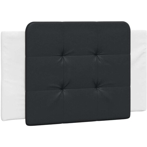 VidaXL krevet s madracem bijelo-crni 80 x 200 cm od umjetne kože Slike