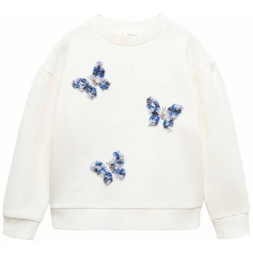 MANGO KIDS Sweater majica 'Fly' plava melange / bijela
