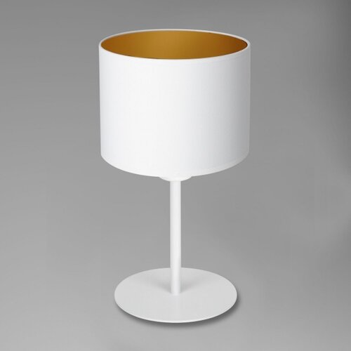  Stona lampa ARDEN 1xE27/60W/230V prečnik 18 cm bela/zlatna Slike