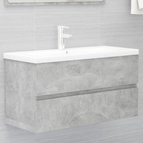 vidaXL Ormarić za umivaonik boja betona 90 x 38,5 x 45 cm od iverice Cijene