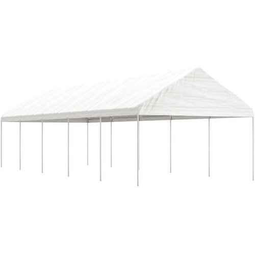  Sjenica s krovom bijela 11,15 x 4,08 x 3,22 m polietilen Cijene