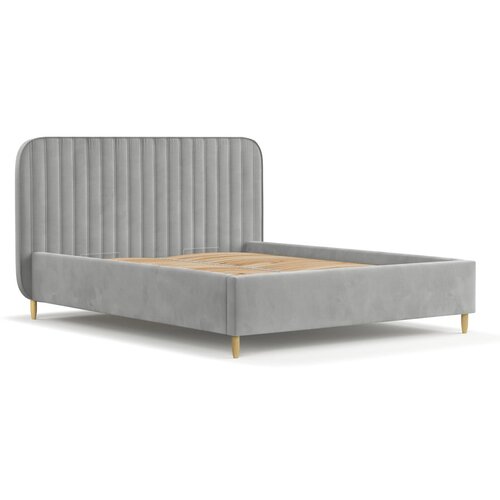 Maison de Rêve Sivi tapecirani bračni krevet s prostorom za odlaganje s podnicom 120x200 cm Noto – Cijene