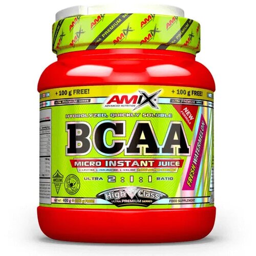Amix BCAA High Class Micro-Instant Juice 500g Tre&scaron;nja &ndash; Čist BCAA 2:1:1 Cene