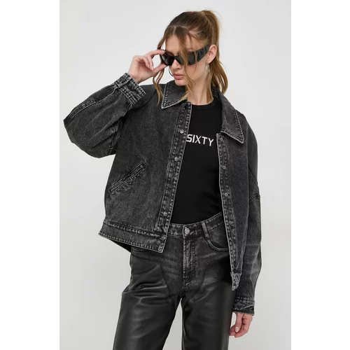 Miss Sixty Traper jakna za žene, boja: crna, za prijelazno razdoblje
