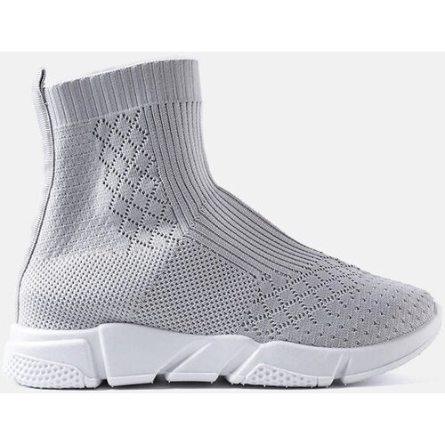 Gemre Grey sock-style high-top sneakers Olot Cene
