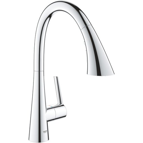 Grohe izvlečna enoročna kuhinjska armatura Zedra - supersteel (32294DC2) Slike