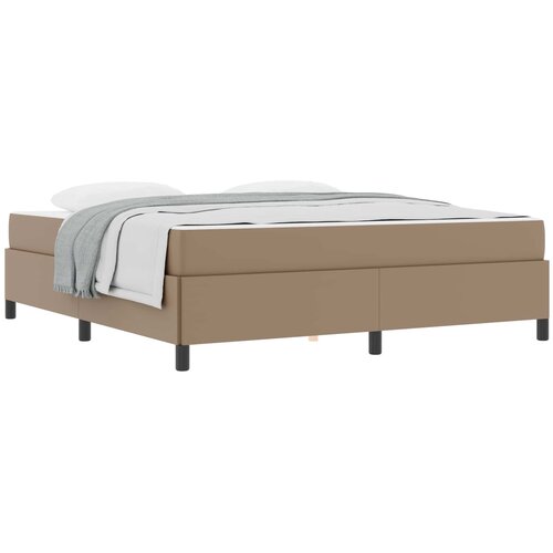 VidaXL Konstrukcija postelje z vzmetnico Kapučino 180 x 200 cm blago, (5000126156) Slike