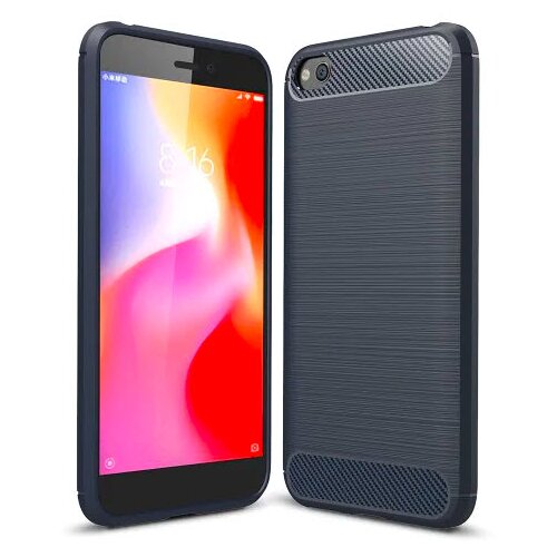  Gumijasti / gel etui Carbon za Xiaomi Redmi Go - črni Cene