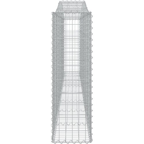  Lučne gabionske ko&amp;scaron;are 6 kom 400x30x100/120cm pocinčano željezo Slike
