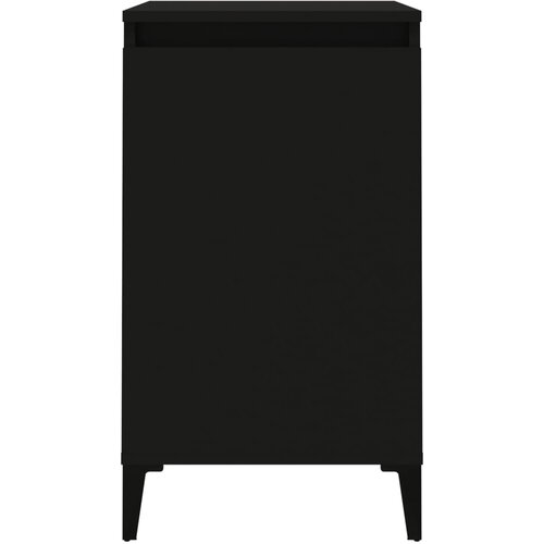  Noćni ormarići 2 kom crni 40 x 35 x 70 cm konstruirano drvo Slike