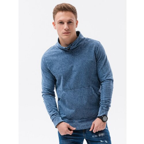 Ombre Clothing Men's sweatshirt with a stand-up collar B1354 Slike
