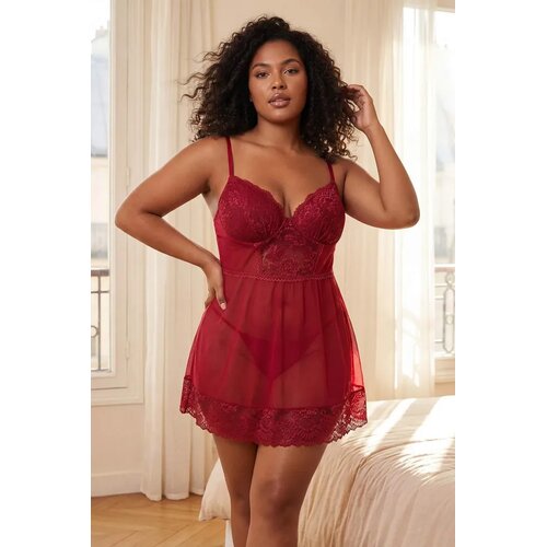 Trendyol Ženska spavaćica TBBSS26DH00010, Bordo Cene