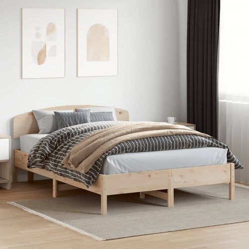 Furnova Posteljni okvir brez vzmetnice 160x200 cm trdna borovina, (22055839) Slike