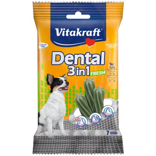 Vitakraft poslastica za pse do 5kg dental fresh 3u1 Slike