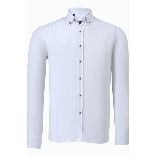 Dewberry G721 MEN&amp;#039;S SHIRT-LIGHT WHITE Slike