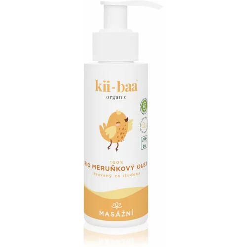 kii-baa® organic 100% Bio Oil Apricot ulje za masažu za djecu od rođenja 100 ml