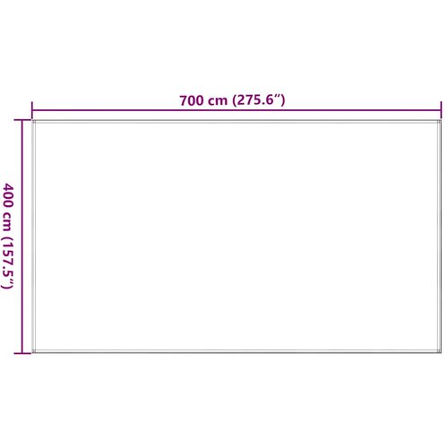  Tepih za &amp;scaron;ator antracit i bijeli 400 x 700 cm HDPE Slike