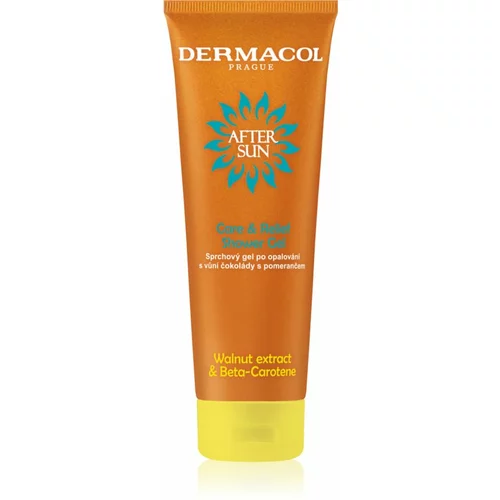 Dermacol After Sun Care & Relief Shower Gel gel za prhanje po sončenju z vonjem čokolade in pomaranče 250 ml unisex