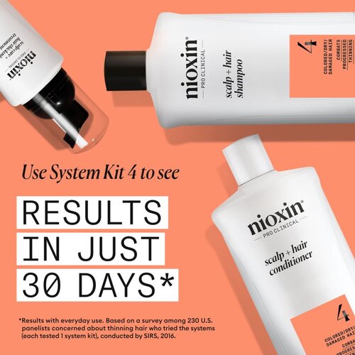 Nioxin System 4 Scalp + Hair Shampoo nežni &amp;scaron;ampon za barvane in po&amp;scaron;kodovane lase 300 ml Slike