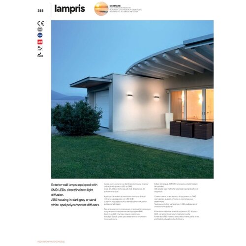  Redo 90373 - Spolja&amp;scaron;nje zidno svetlo LAMPRIS LED/13W/230V IP65, belo Slike