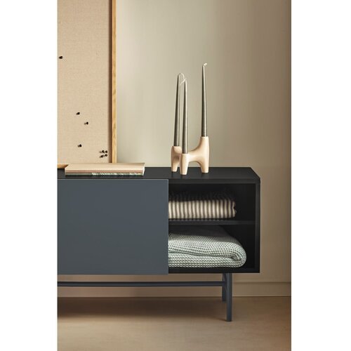 Teulat Crna/antracitno siva TV komoda 180x56 cm Nube &amp;ndash; Slike