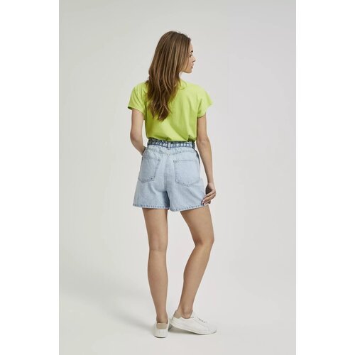 Moodo Women's denim shorts with high waist - light blue Cijene