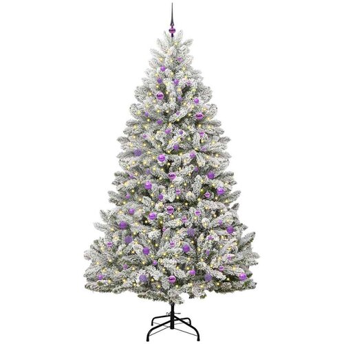  Umjetno božićno drvce 240 cm 300 LED lampica Topla bijela Slike