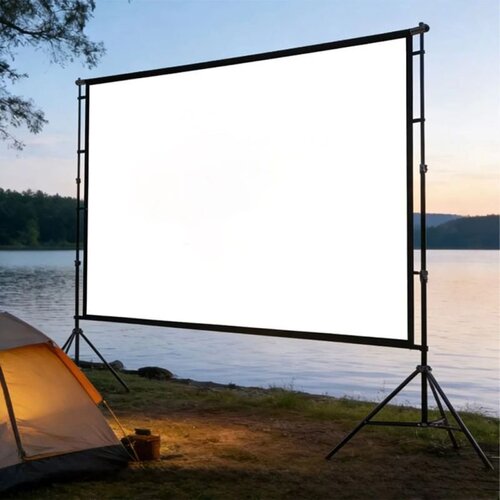  Platno za projektor sklopivo i prenosno Everest KTP-100 221*125cm 100&amp;quot; Home Camping Type Projection Screen, 43433 Slike